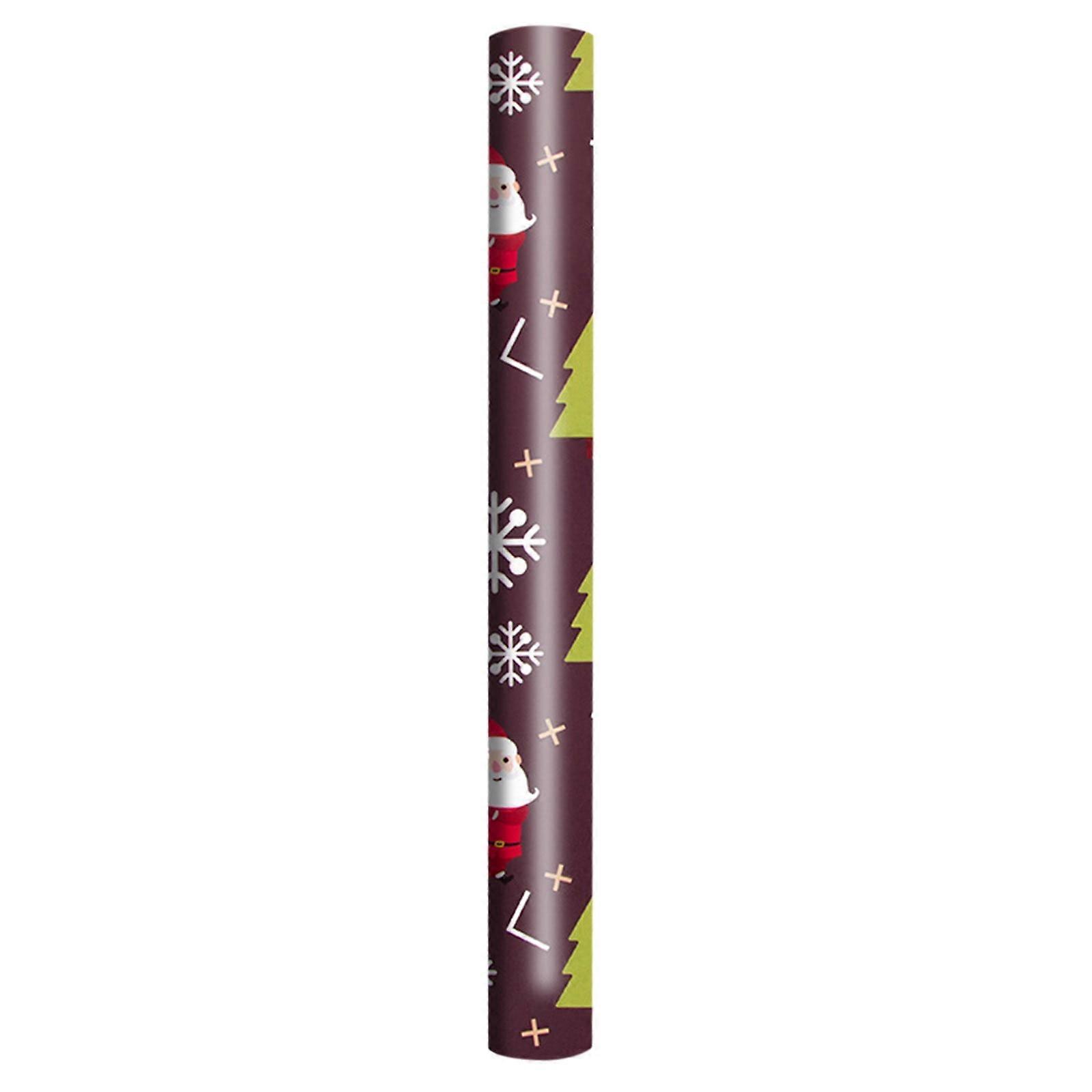 TEVEQ Wild Christmas Red Embossed Foil Gift Wrap - One Roll