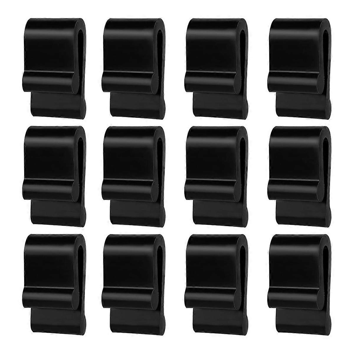 12pcs Dutch Oven Lid Protector Clips Silicone Cookware Black
