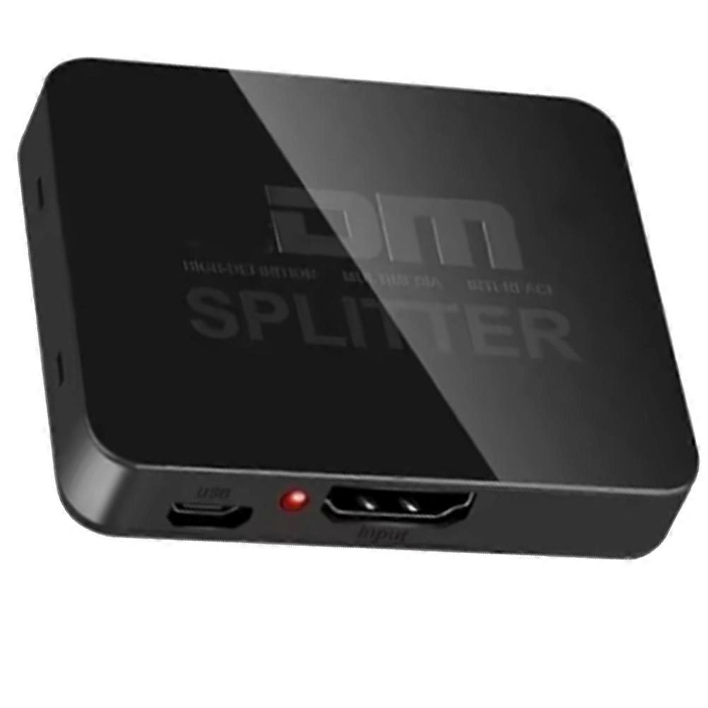 4K HDMI-Compatible 1x2 Splitter Switch 1 in 2 Out Video Distributor Amplifier Dual Display for PC Monitor Projector
