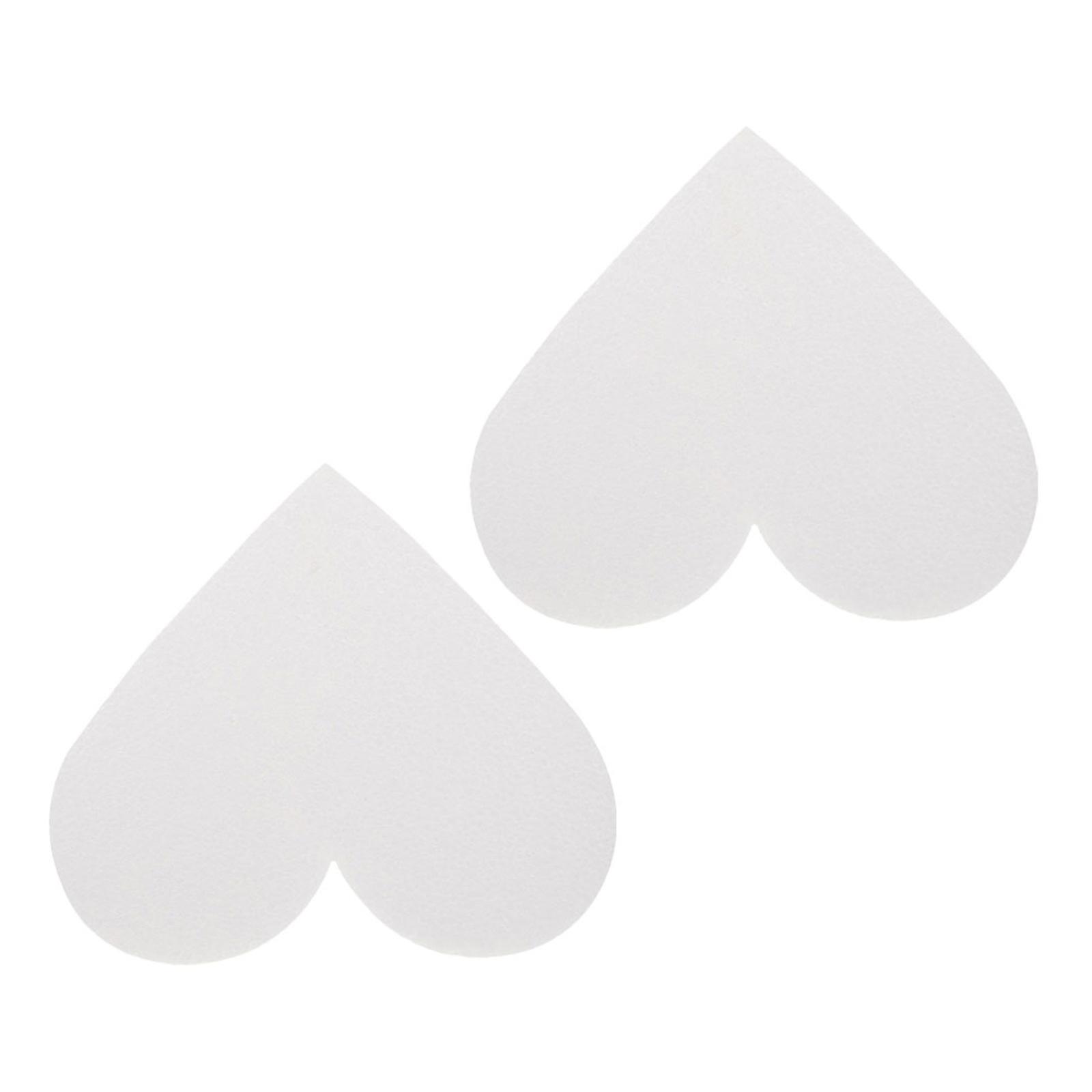 Baking Cake Dummies Foam Cake Model for DIY 10Pcs Heart Shape White