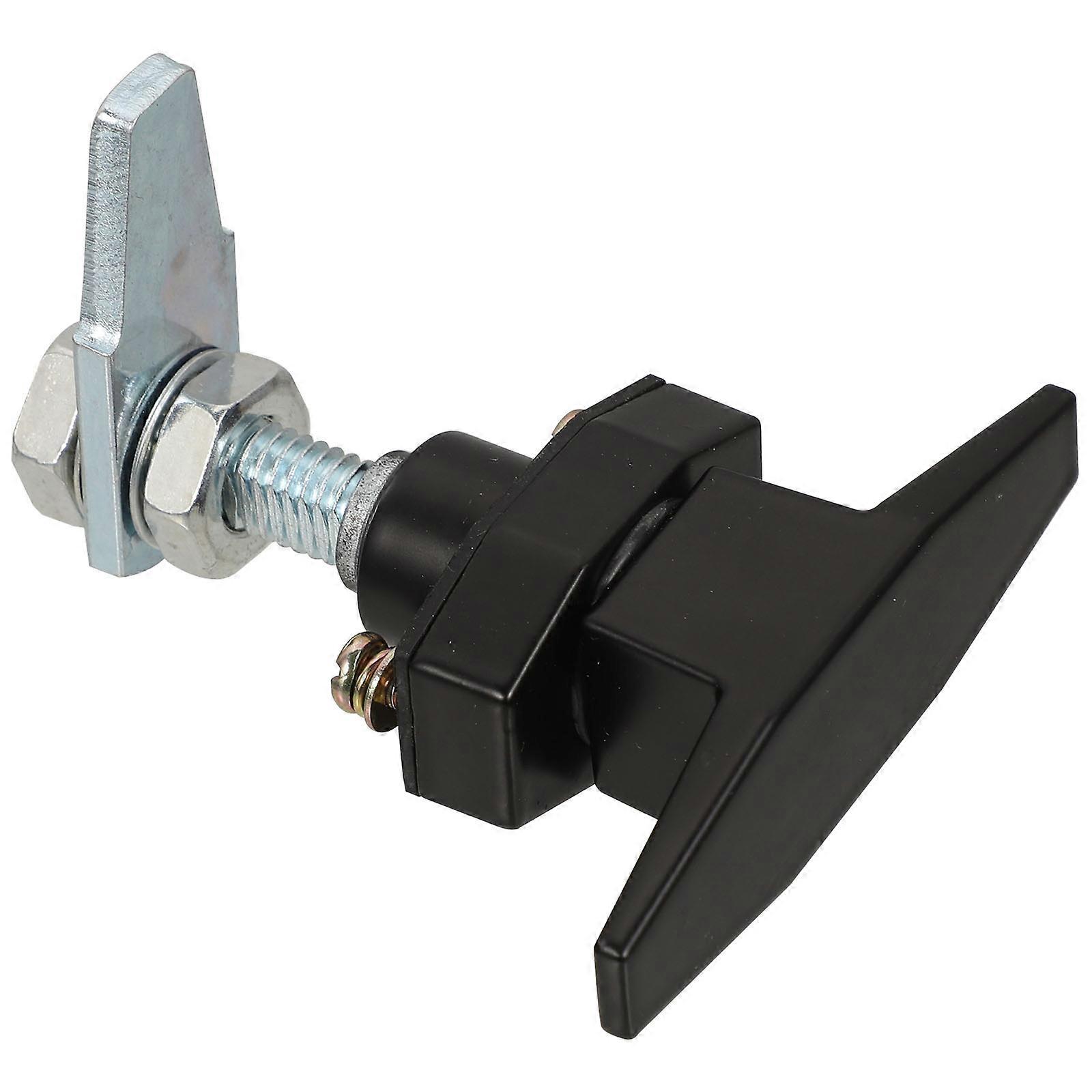 4Pcs Black T Shape Cabinet Lock For RVs Storage Boxes And Cabinets And Unlock Secure Zinc Alloy