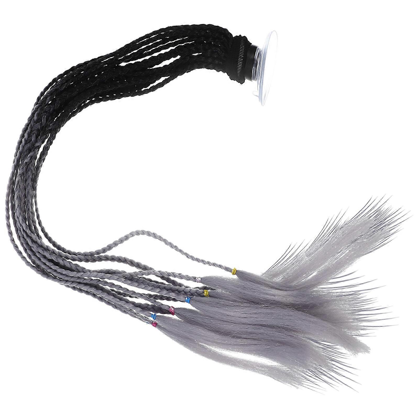 Replaceable Motorcycle Ponytail Hair Decor 2Pcs Portable Set