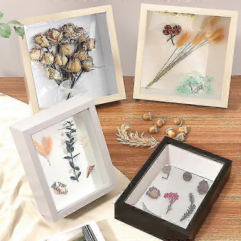 1pc Handmade Flowers Frames Picture Memory Case Artificial Board Photo Display Keepsakes Bouquet 2025