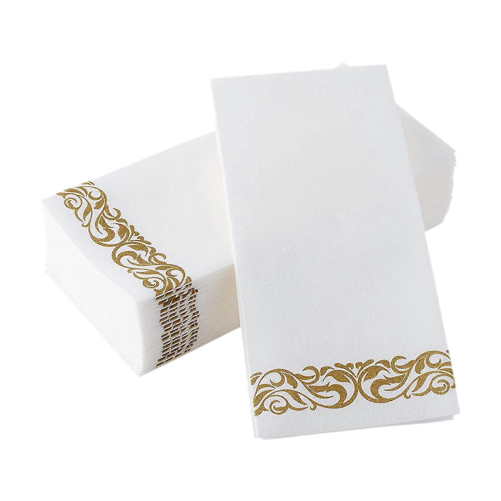 Luxurious 50 Pcs Rectangular Disposable Tissues Ideal For Dining Table Use 43x30cm Perfect For Thanksgiving And Christmas