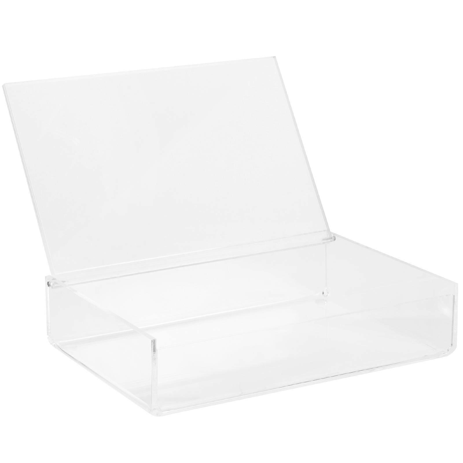 Acrylic Storage Box Transparent Multipurpose Storage Box for Stationery 12Pcs