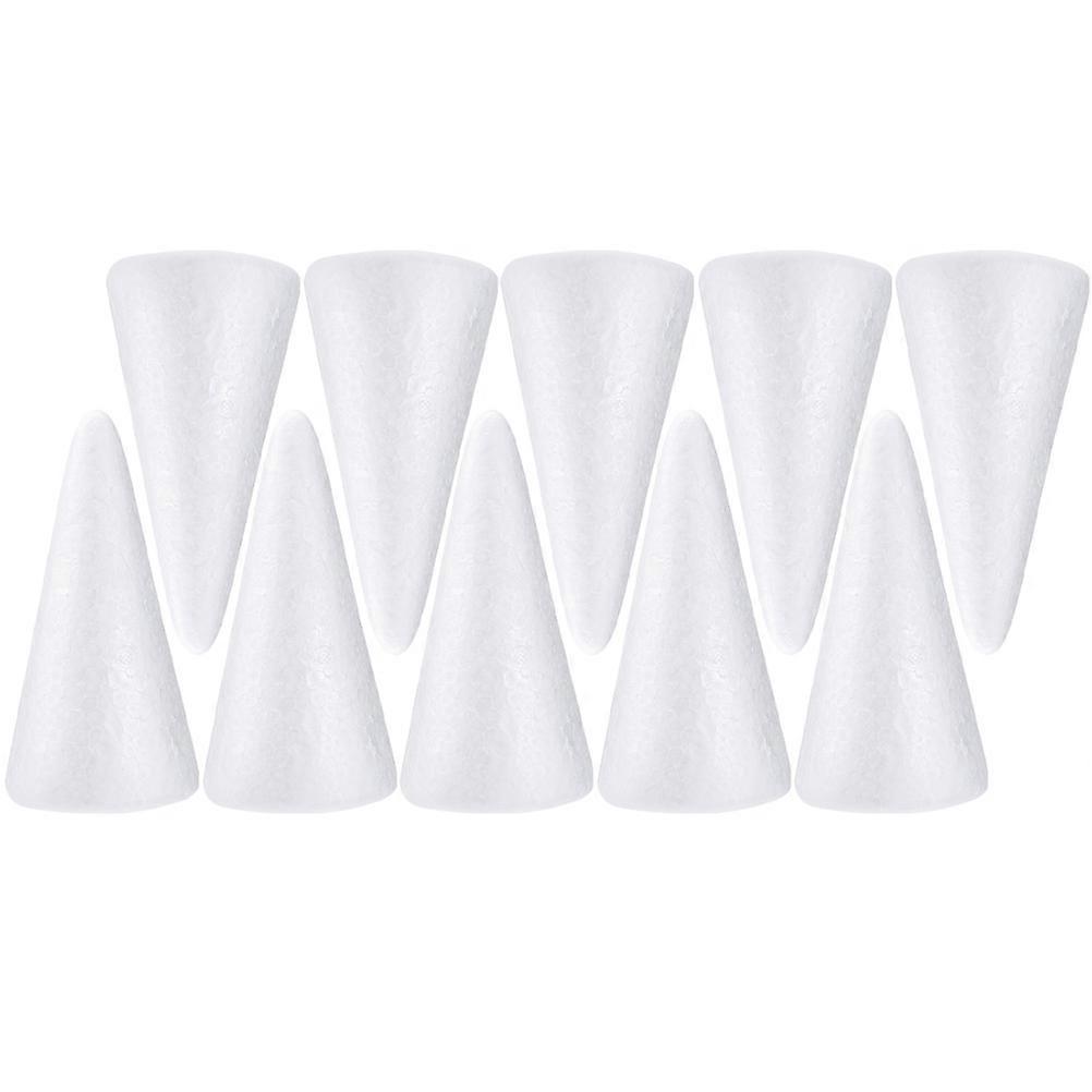 Kids DIY Foams Cones 30Pcs White Cones for Various Crafting Uses