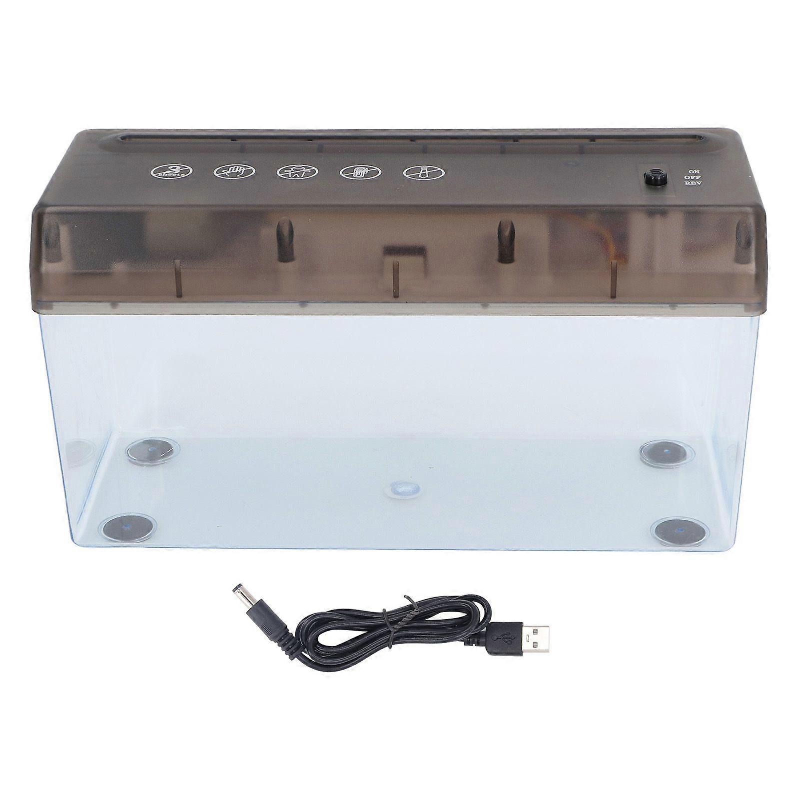 Hoog - kwaliteitsusb mini elektrisch A4 document versnipperaar desktop klein strookdocument