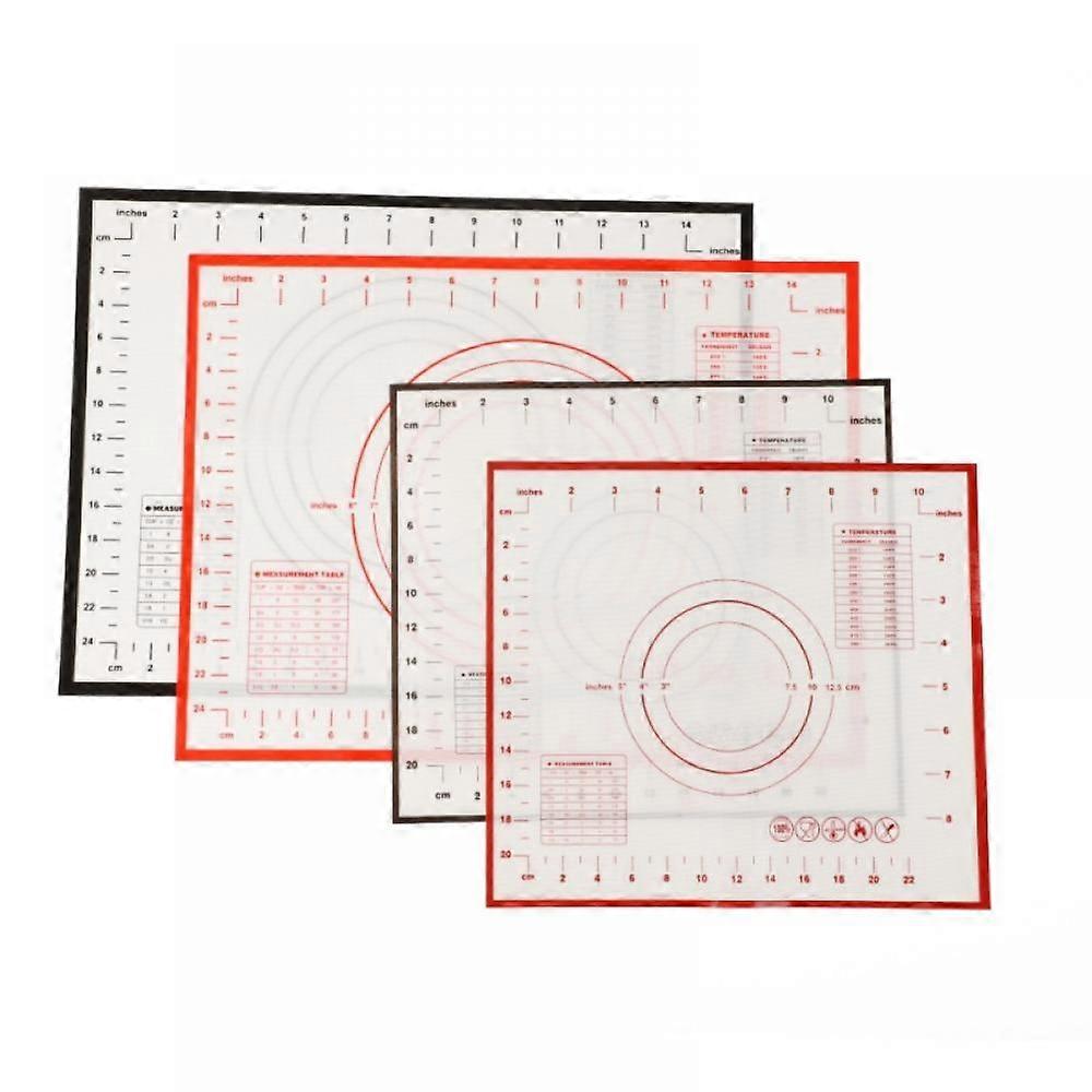 Balems Non-Stick Silicone Baking Mat Pad Baking Sheet Glass Fiber Rolling Dough Mat Cookie Macaron Baking Mat Pastry Tools 15 S L