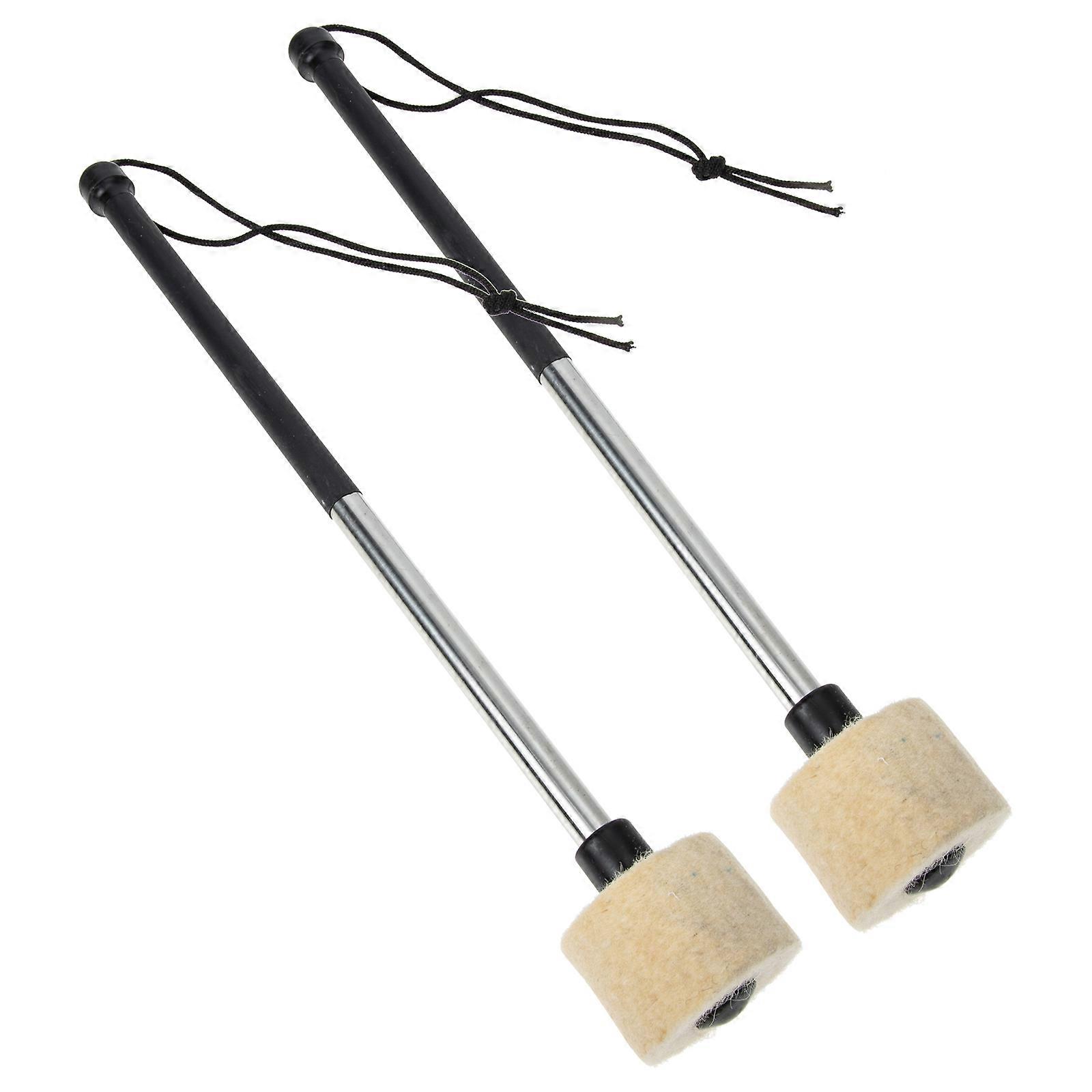 Stainless Steel Drumstick 1Pair Assorted Color Performance Drum Stick for Drum Child