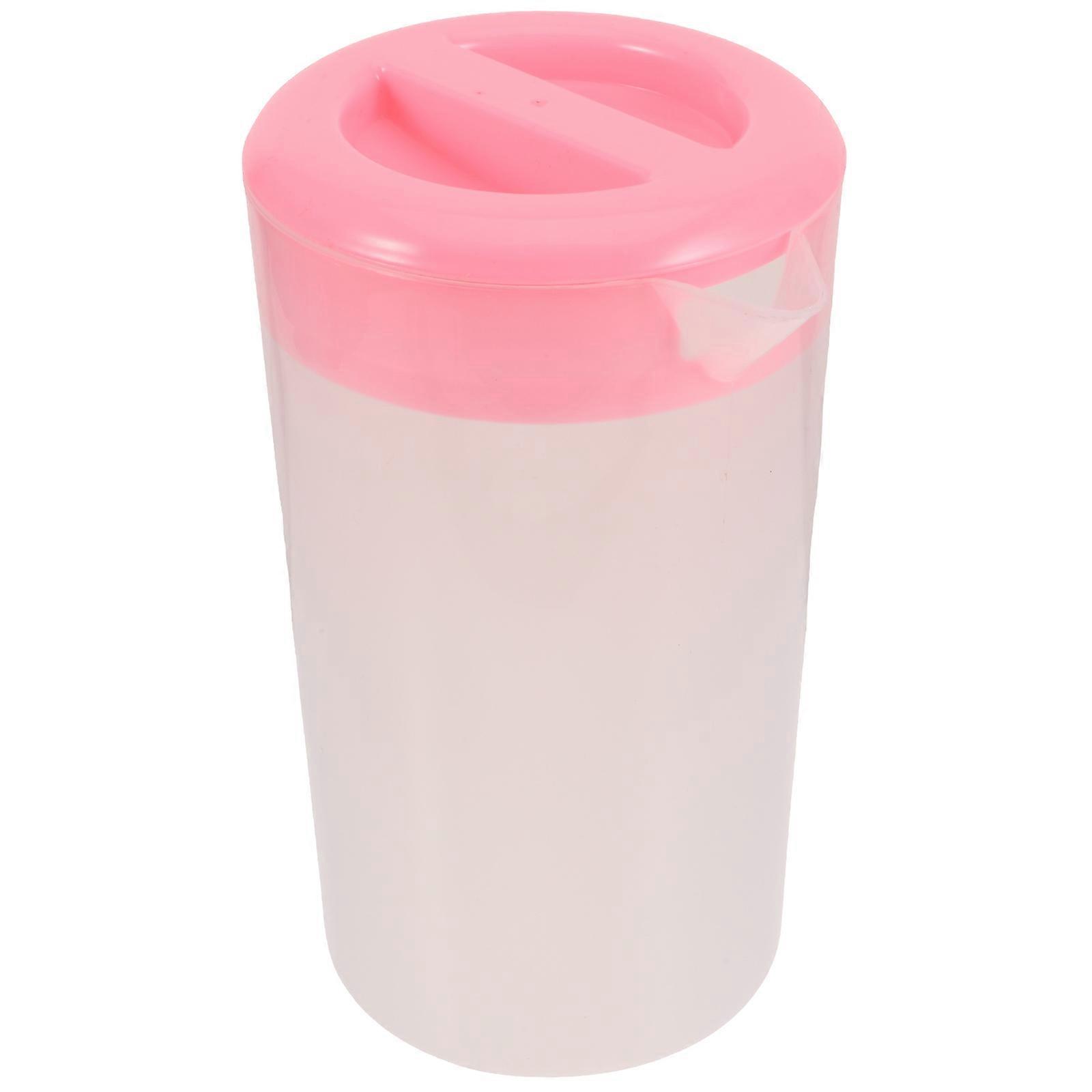 Cold Water Kettle 4Pcs Large Capacity Beverage Pitcher With Lid Perfect For Thanksgiving Dinner And Picnics 5.11X5.11X9.04In Pink