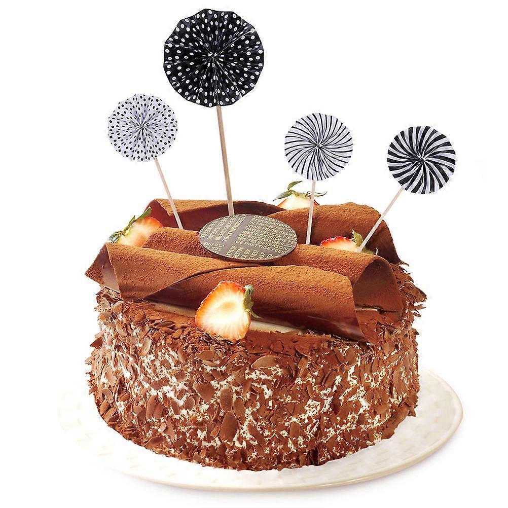 Creative Fan Decor Cake Flower Insert for Birthday Cakes 20Pcs Set