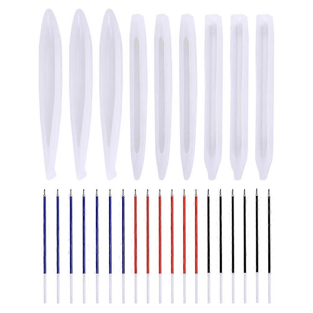 Waterproof Silicone Ballpoint Pen Molds for DIY Use 1Set