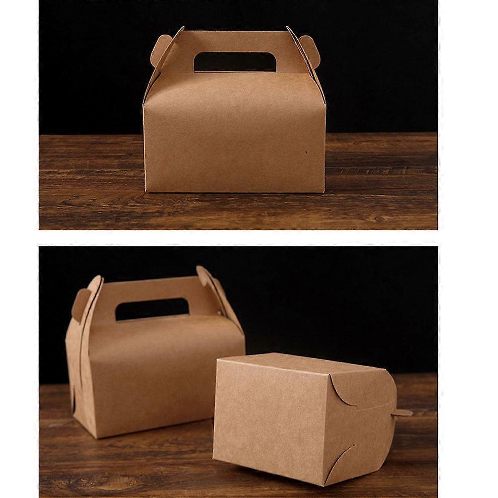 Candy Tote Box Kraft Paper Foldable Candy Box for Storage 30Pcs