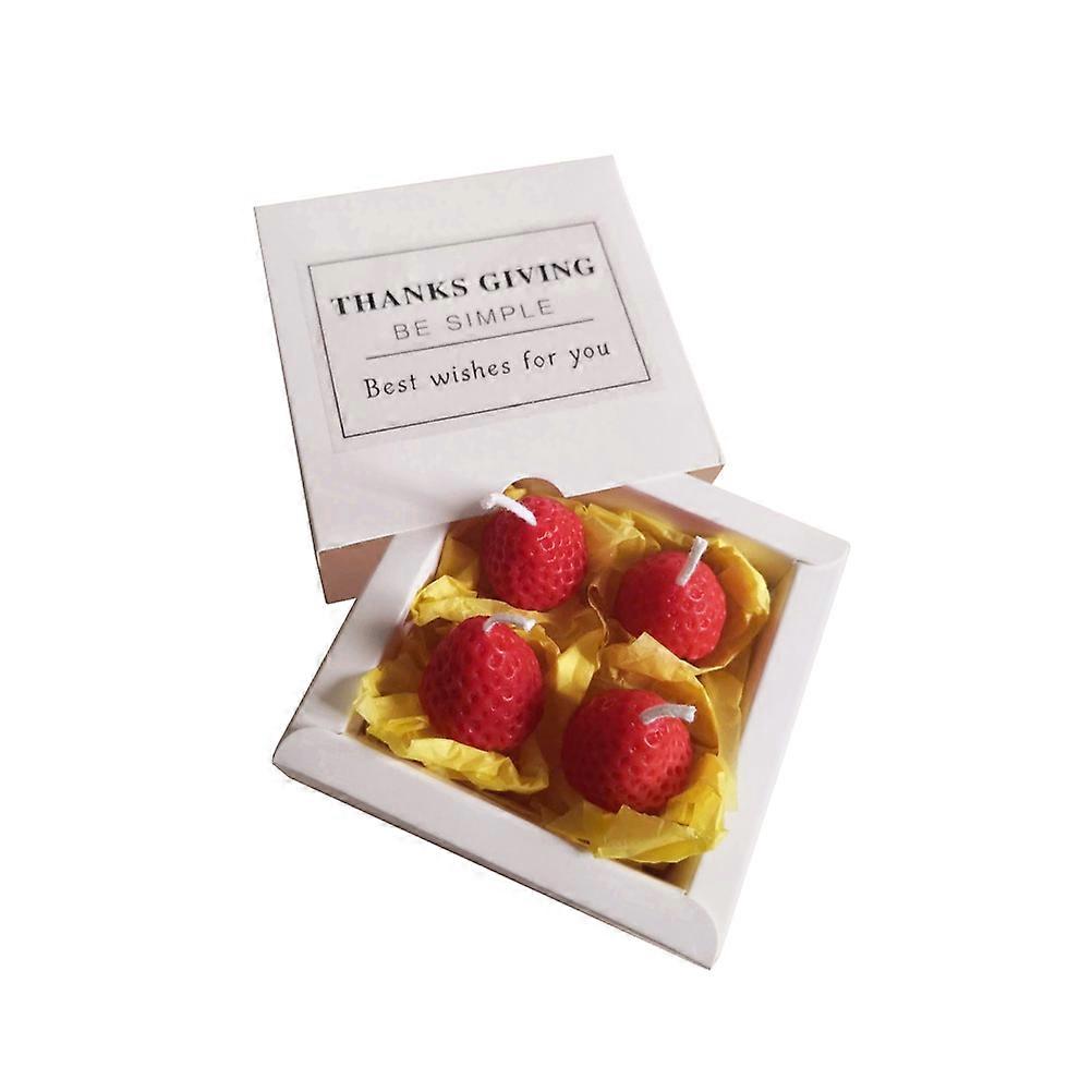 Aromatherapy Candle Gift Box for Decoration 3 Boxes Red