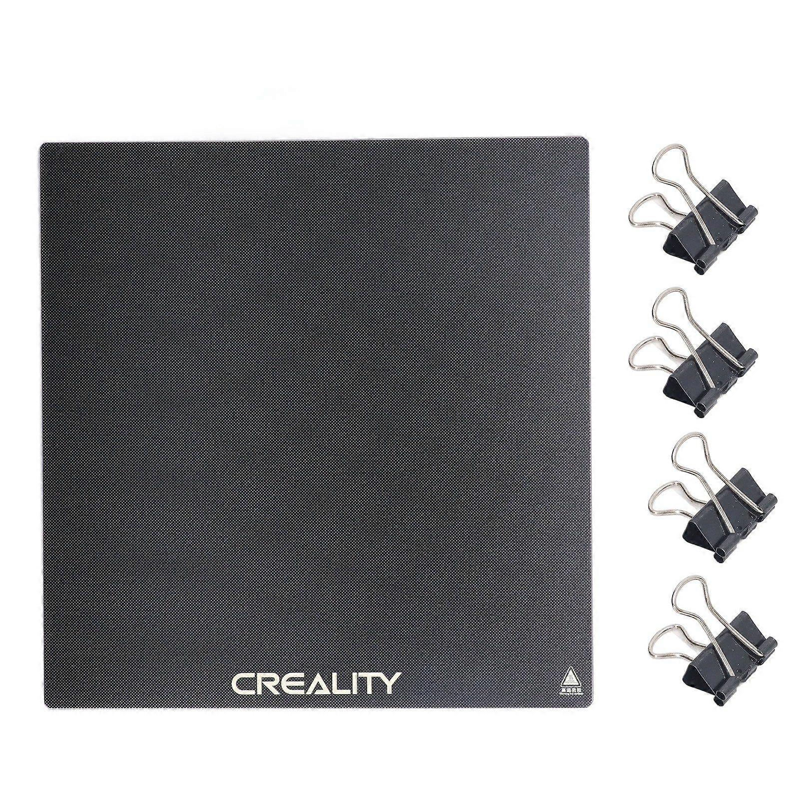 3D Printer Platform 320x310x4mm Tempered Glass Strong Adhesion Simple Mold Removal Printer Build Plate for CR10 V2