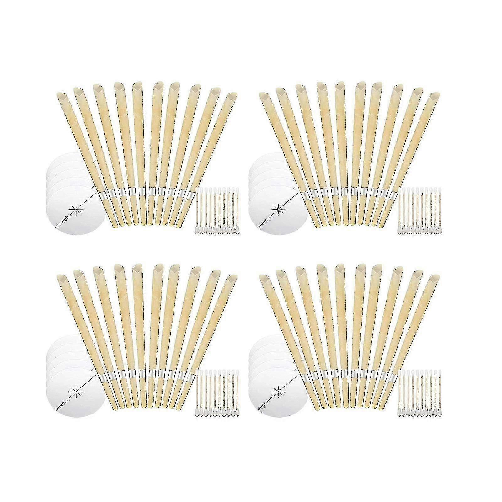 40包蜂蜡耳烛除蜡，9英寸天然耳蜡蜡烛用于耳针蜡去除，耳烛用于耳朵清洁