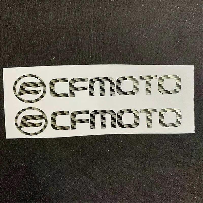 להחיל 2 יחידות אופנוע שיפוץ מדבקת CFMOTO לוגו דקורטיבי סיבי פחמן ויניל לעטוף סרט עמיד למים צבעוני מדבקות עבור CFMOTO