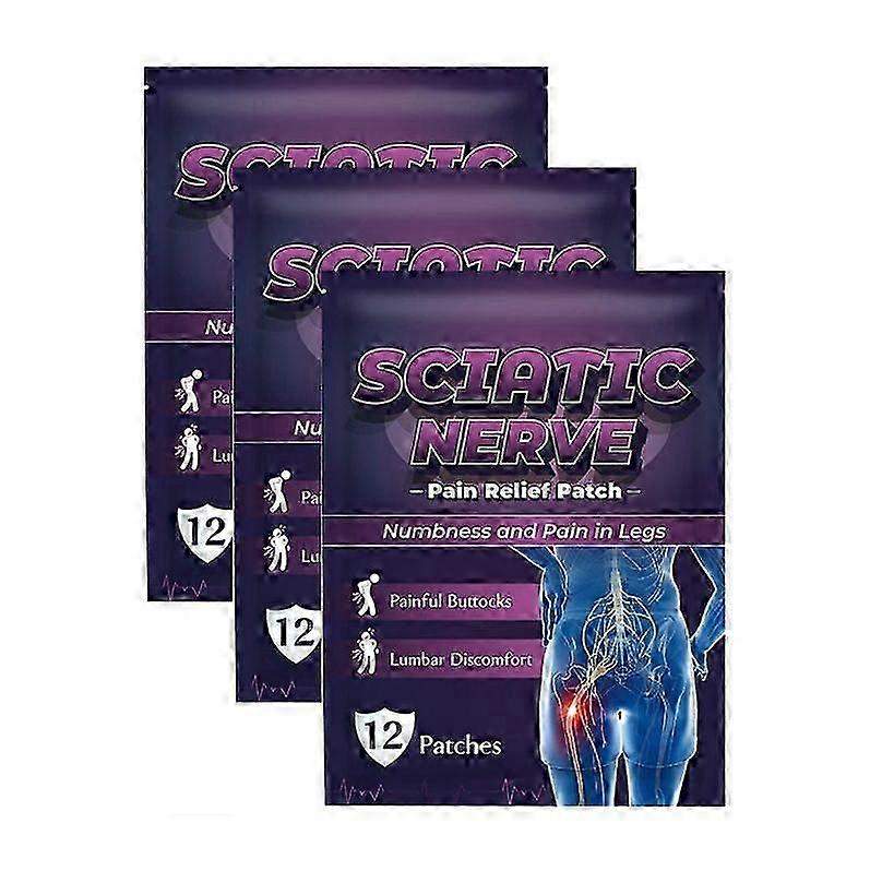 1/2/3pcs Sumifun Sciatic Nerve Acupoint Plaster 12 Plaster 1 Bag For Neck Back Shoulder 12patches