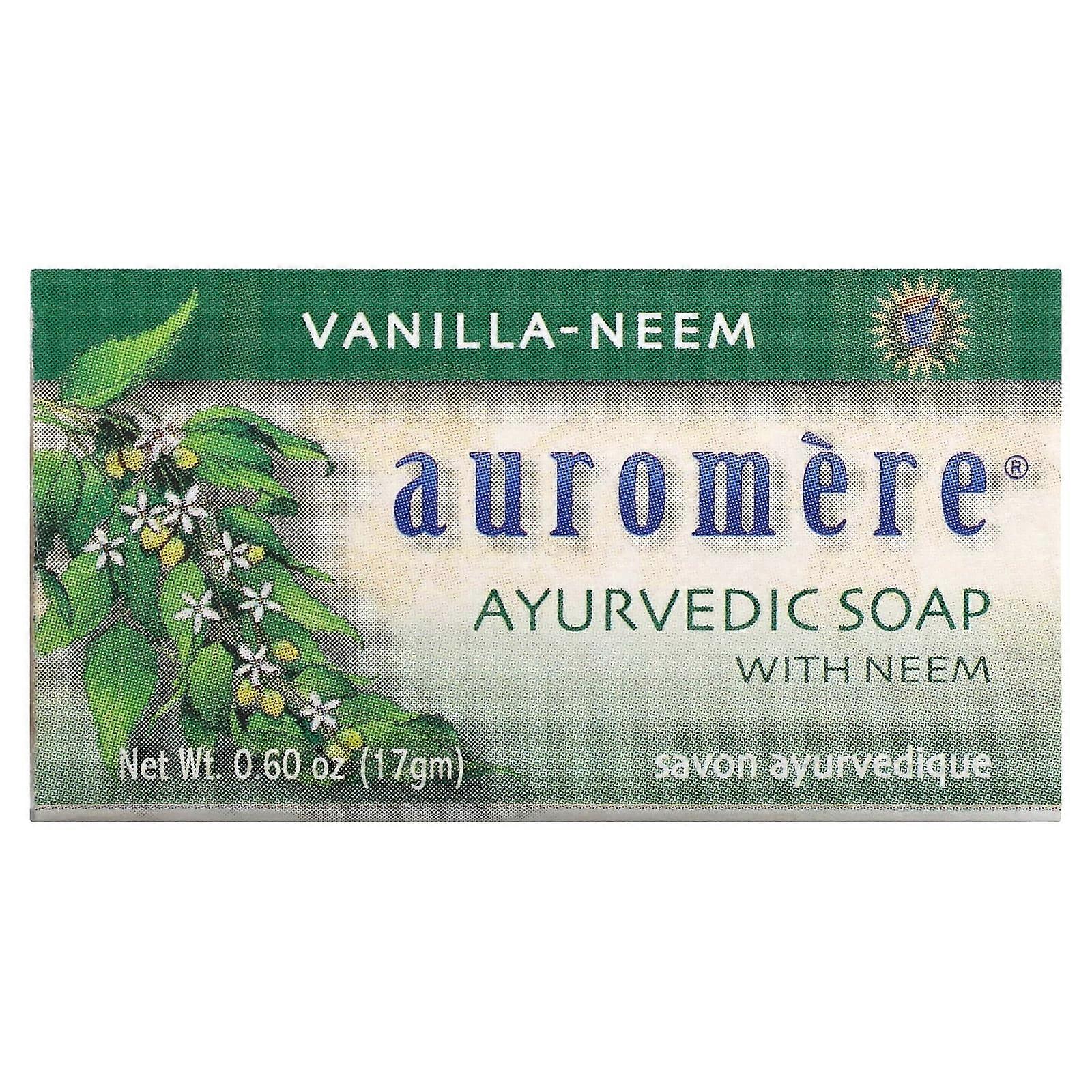 Ayurvedic Bar Soap with Neem, Vanilla-Neem, 0.6 oz (17 g)