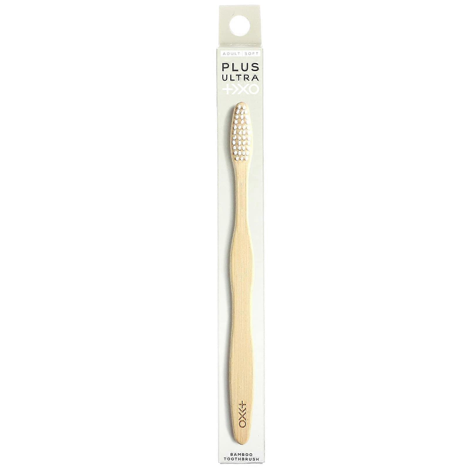 Bamboo Toothbrush, +>XO, Adult, Soft, 1 Toothbrush