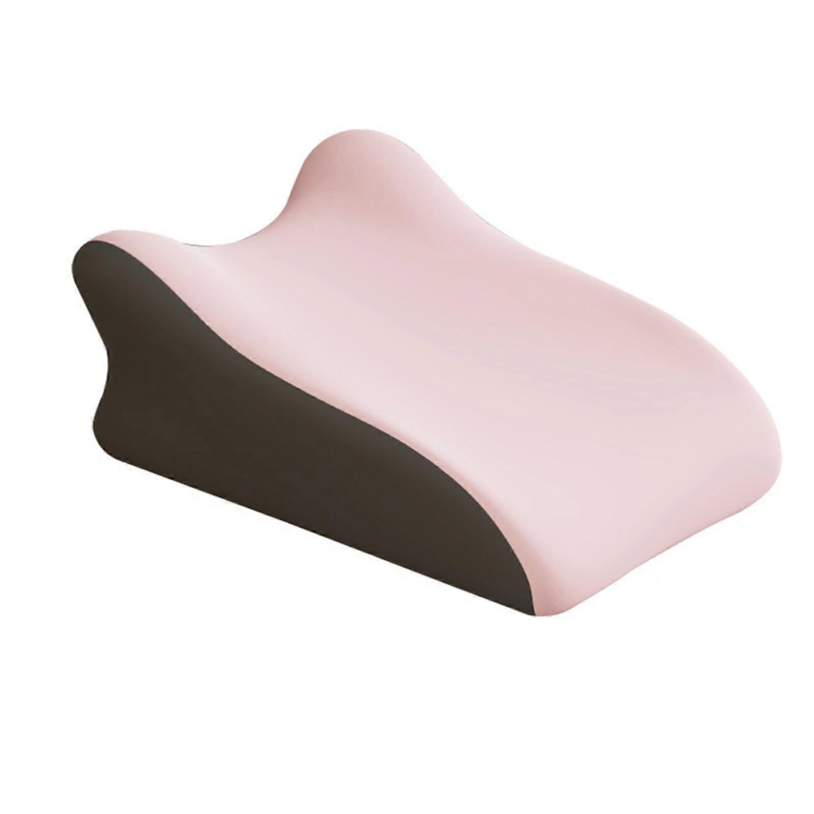 Bed Pillow Memory Cotton Wedge Pillow, Ergonomic Prone Pillow, Leg Support Cushion, Pink Dorm Room Reading Pillow