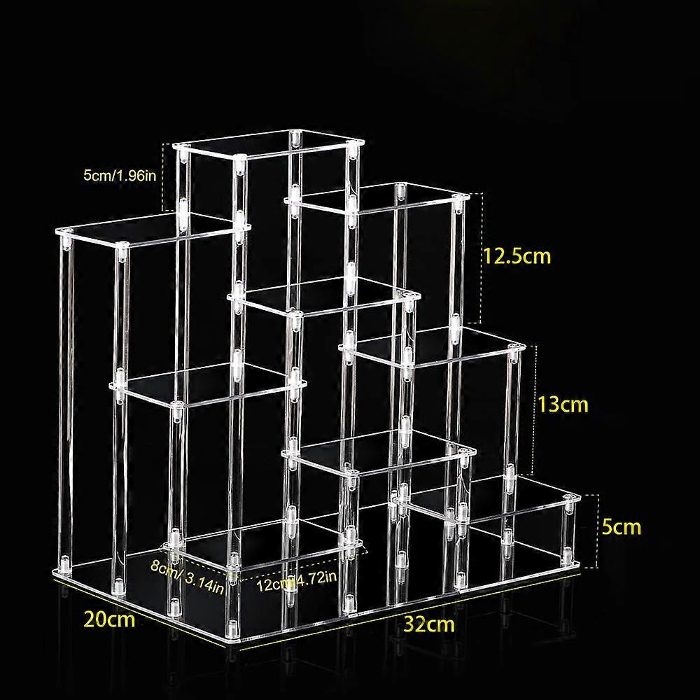 Acrylic Display Stand Shelf Organizers Holder Figures Model Collectibles Shelves Perfumes Storage Rack Removable Transparent