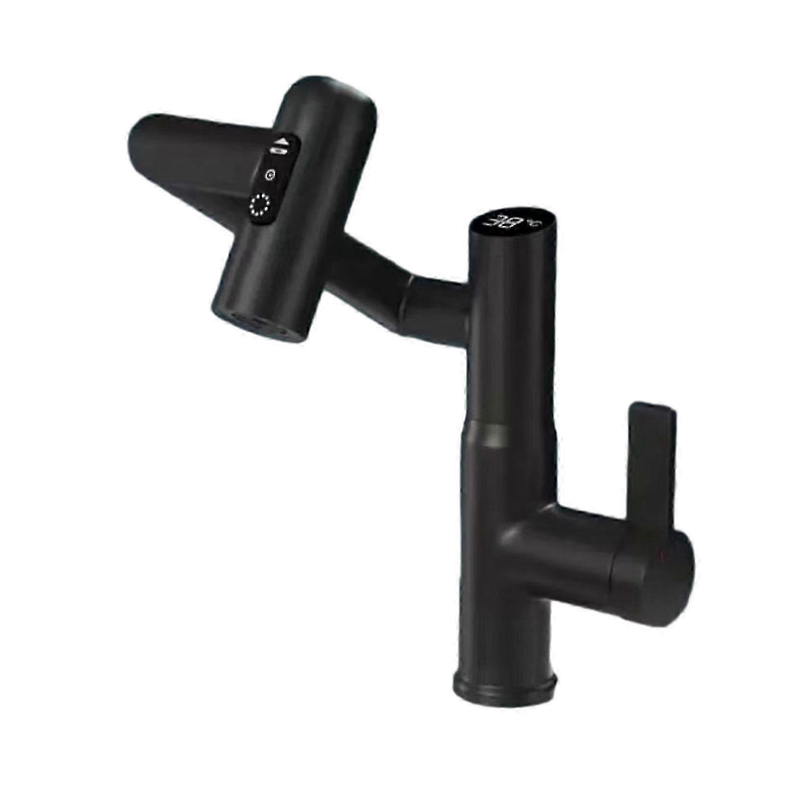 Digital Display Rotatable Faucet 3-Speed Adjustables Faucet Replace for Home Bathroom