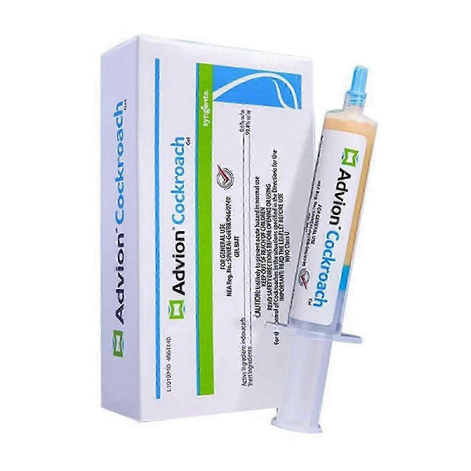 Cockroach Gel Bait Roach Control Pest Killer with Plunger Tip for Floor Kitchen