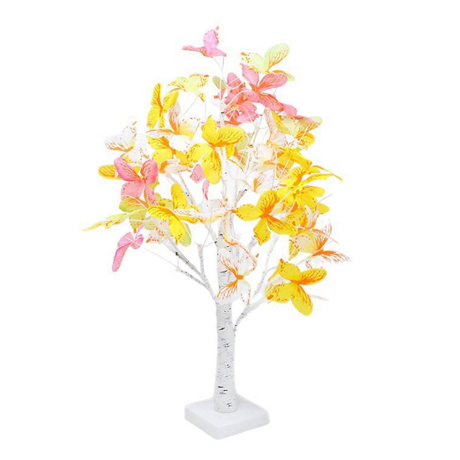 Jikaixiang Tabletop Bonsai Tree Lights Butterfly Tree Lamp LED Decorative Fairy Lights Warm Ambiance Lighting for Home Parties