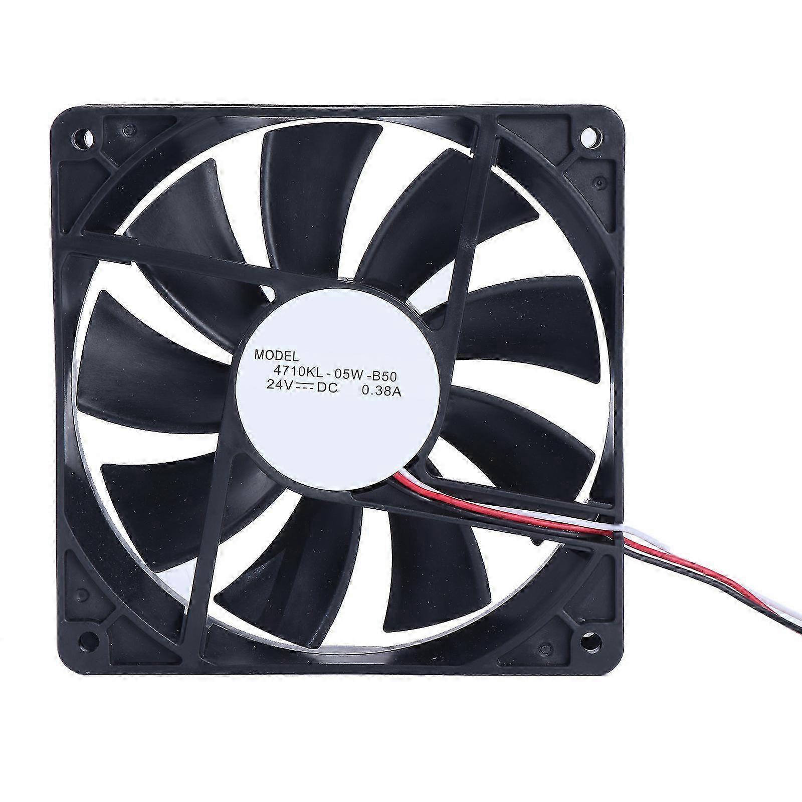 4710KL-05W-B50 Fan 12x12x2.50cm DC24V 0.38A Quiet Operation Cooling for Computer Case CPU Radiators Inverter