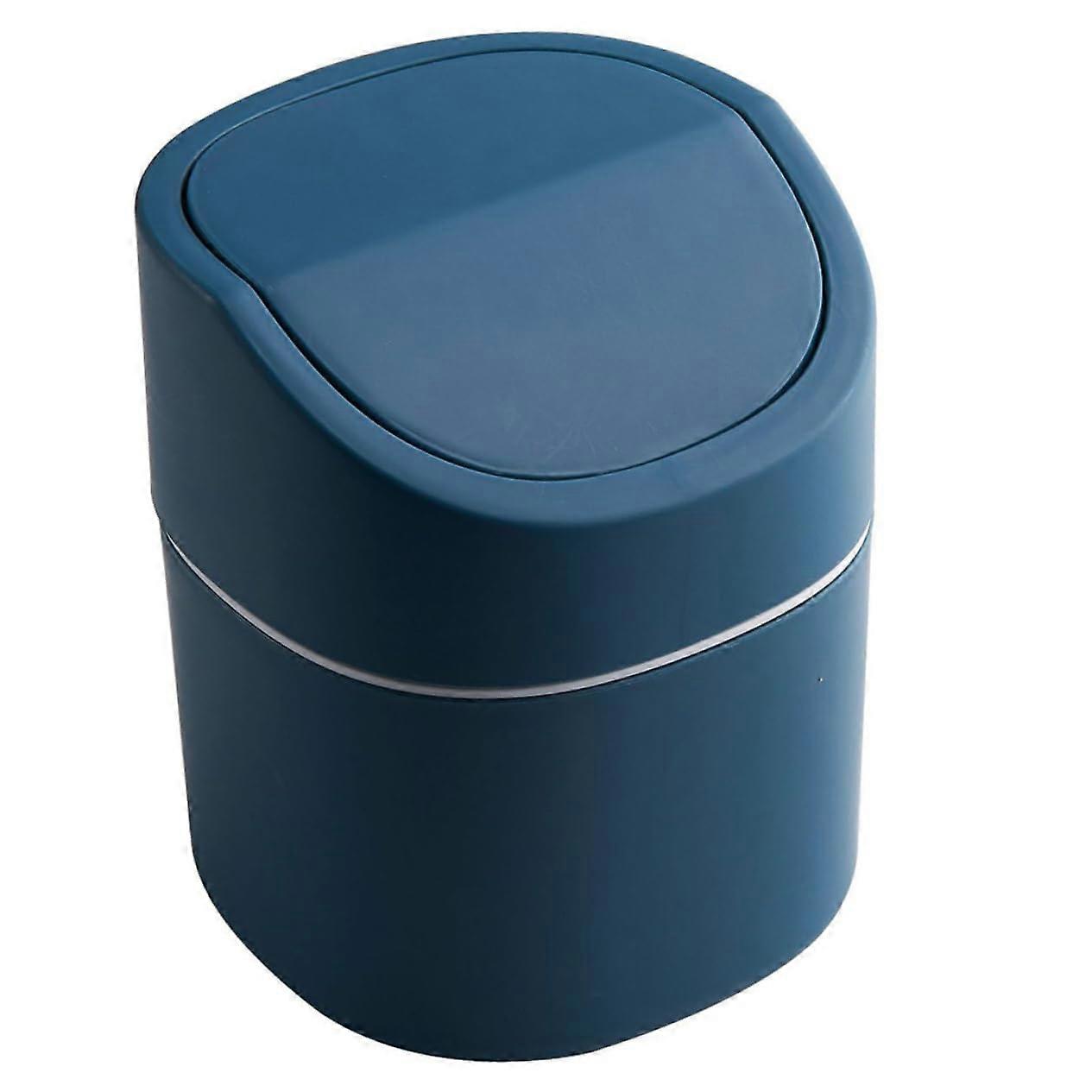 Desktop Trash Can Mini With Lid Small Waste Basket For Desk Office Home Kitchen