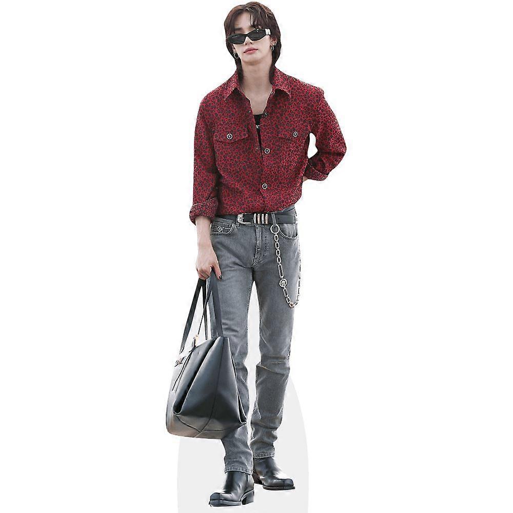 Hyunjin (Bag) Cardboard Cutout (lifesize OR mini size). Standee. Stand Up.