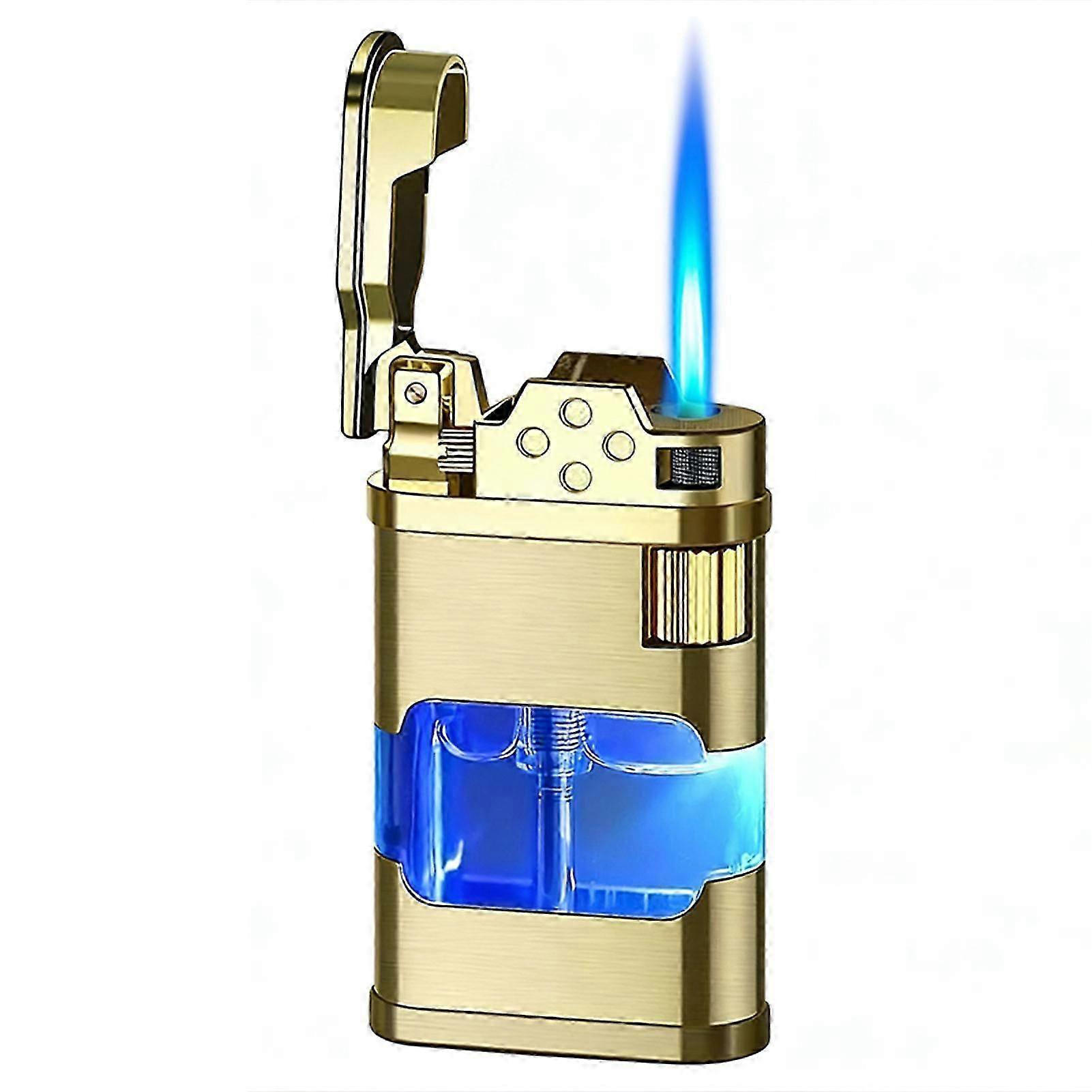 Direct Jet-Flame Lighter with Visibles Gas Level Refillable Sturdy Build Business Present