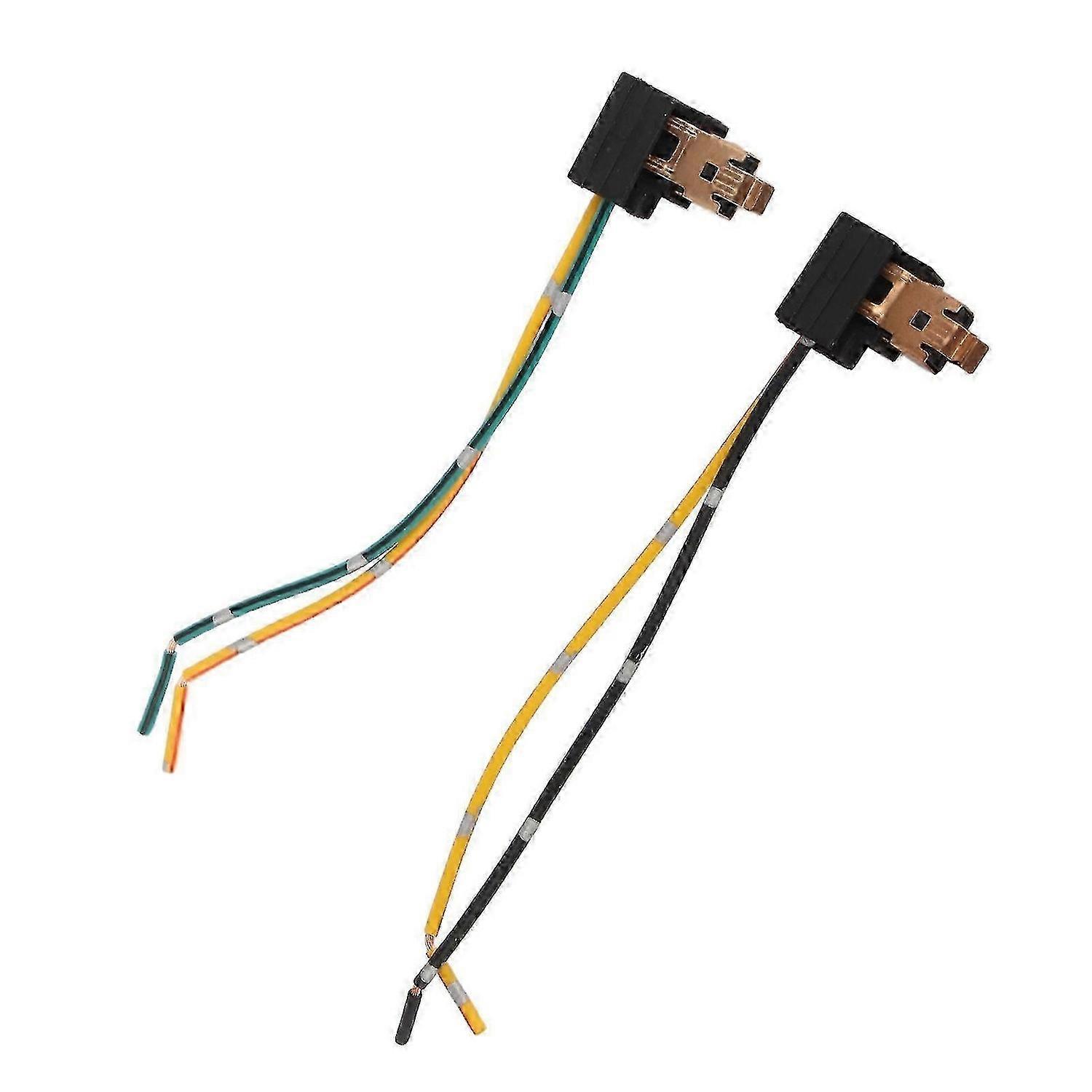 2Pcs Headlight Lamp Bulb Socket Wiring Harness Connector Plug Adapter Line for H1 Bulb