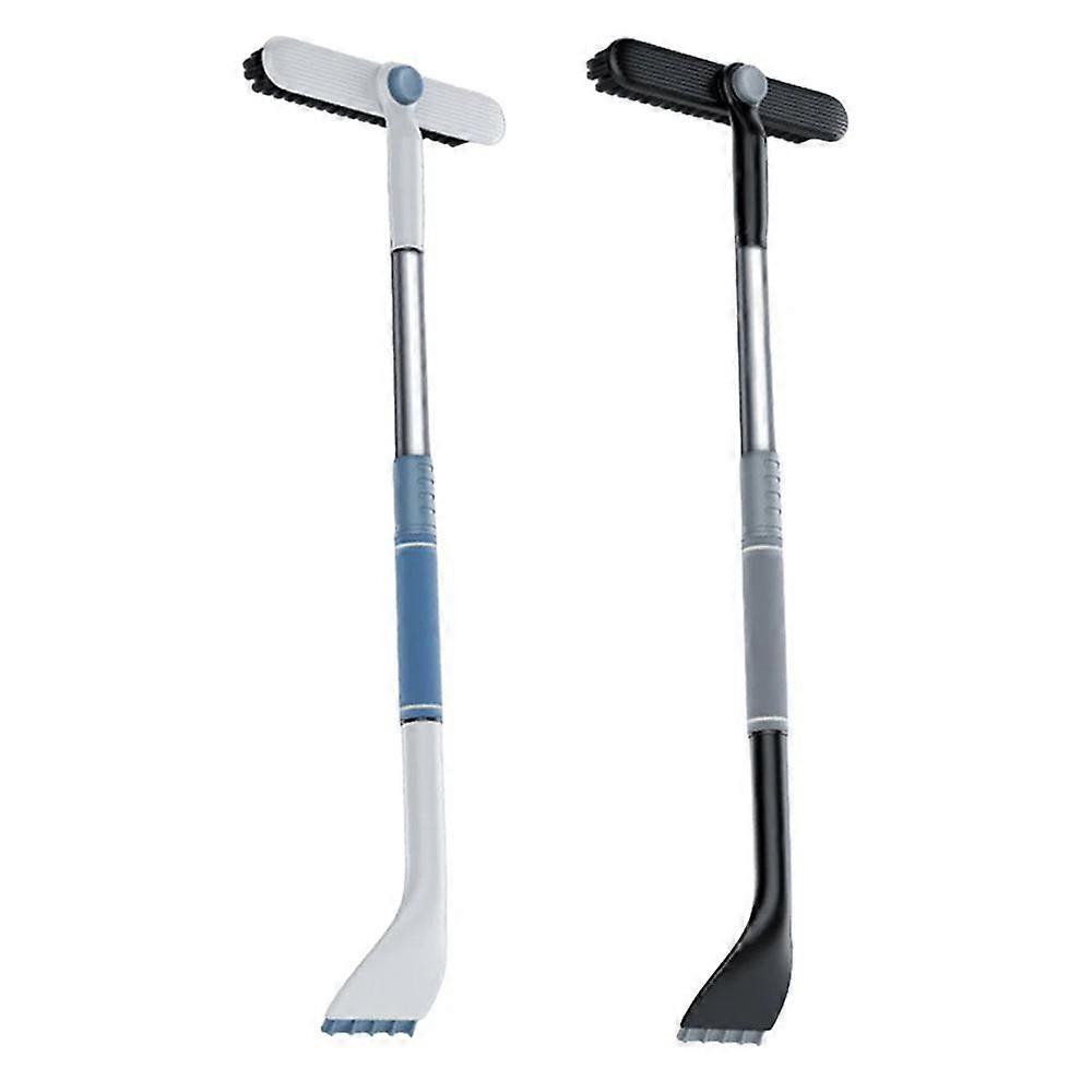 Detachable ice scraper for car windshield and foam grip handle