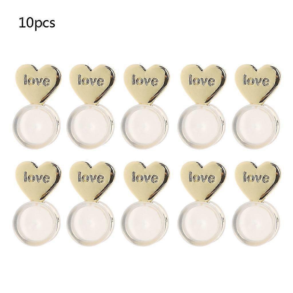 Heart Love Locking Earring Backs Adjustable Hypoallergenic Earring Nuts