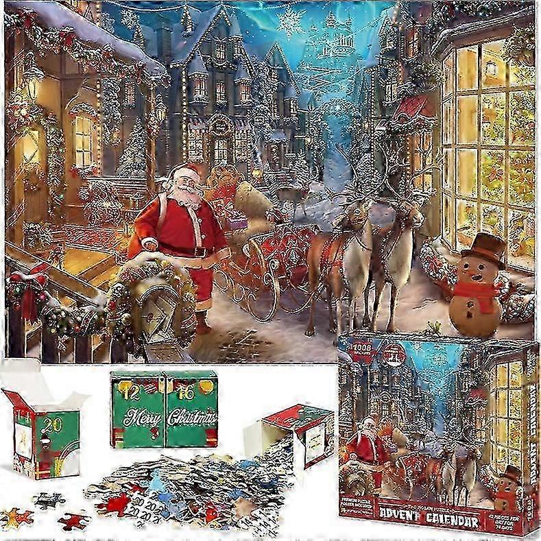 Christmas Advent Calendar for Family with 24 Days Countdown Puzzle
