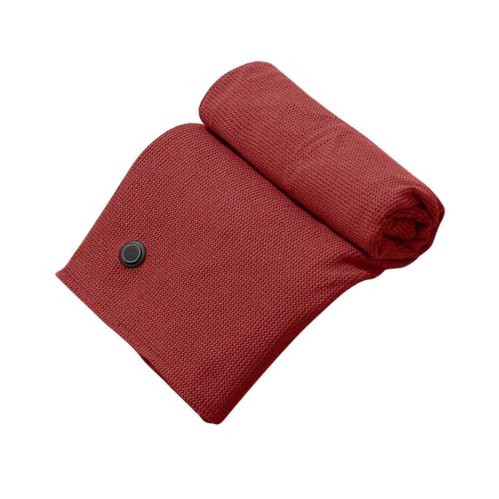 Wearable Electric Heating Wrap Machine Washable Fabric 3 Customizable Configuration USB Propelled For Mobile Warmth  Red