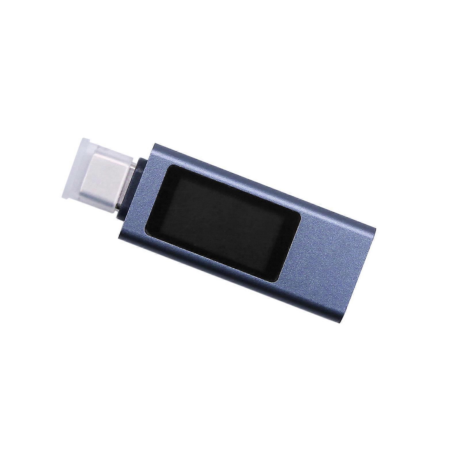Aluminum Alloy USB Charging Tester 12A High Current Monitors PD Protocol Verification LCD Screen Power Consumption Analyzers Multicolor