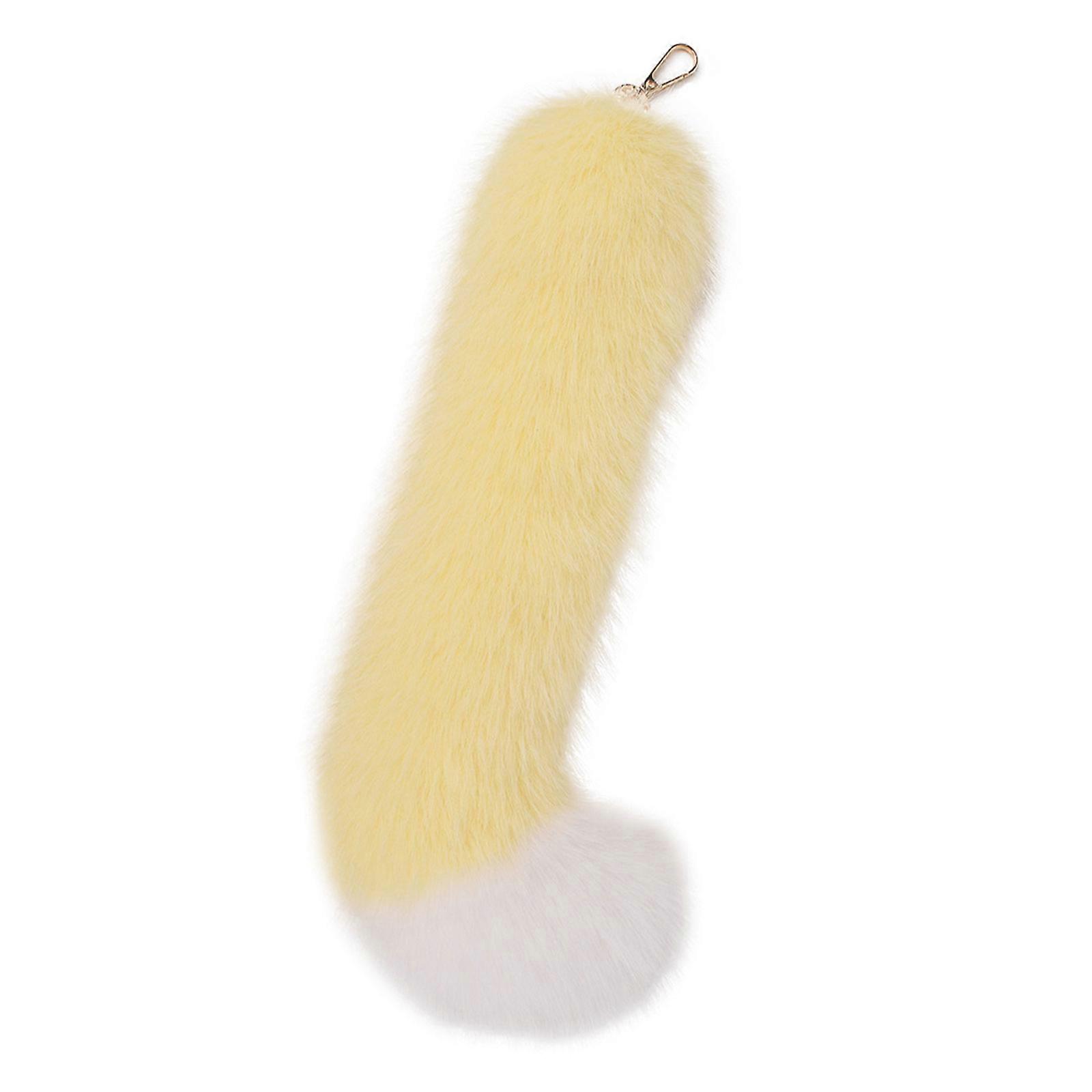 Realistic Foxs Tail Keychain Faux Furs Bag Charm Versatile For Costume Parties And Everyday Use Multicolor
