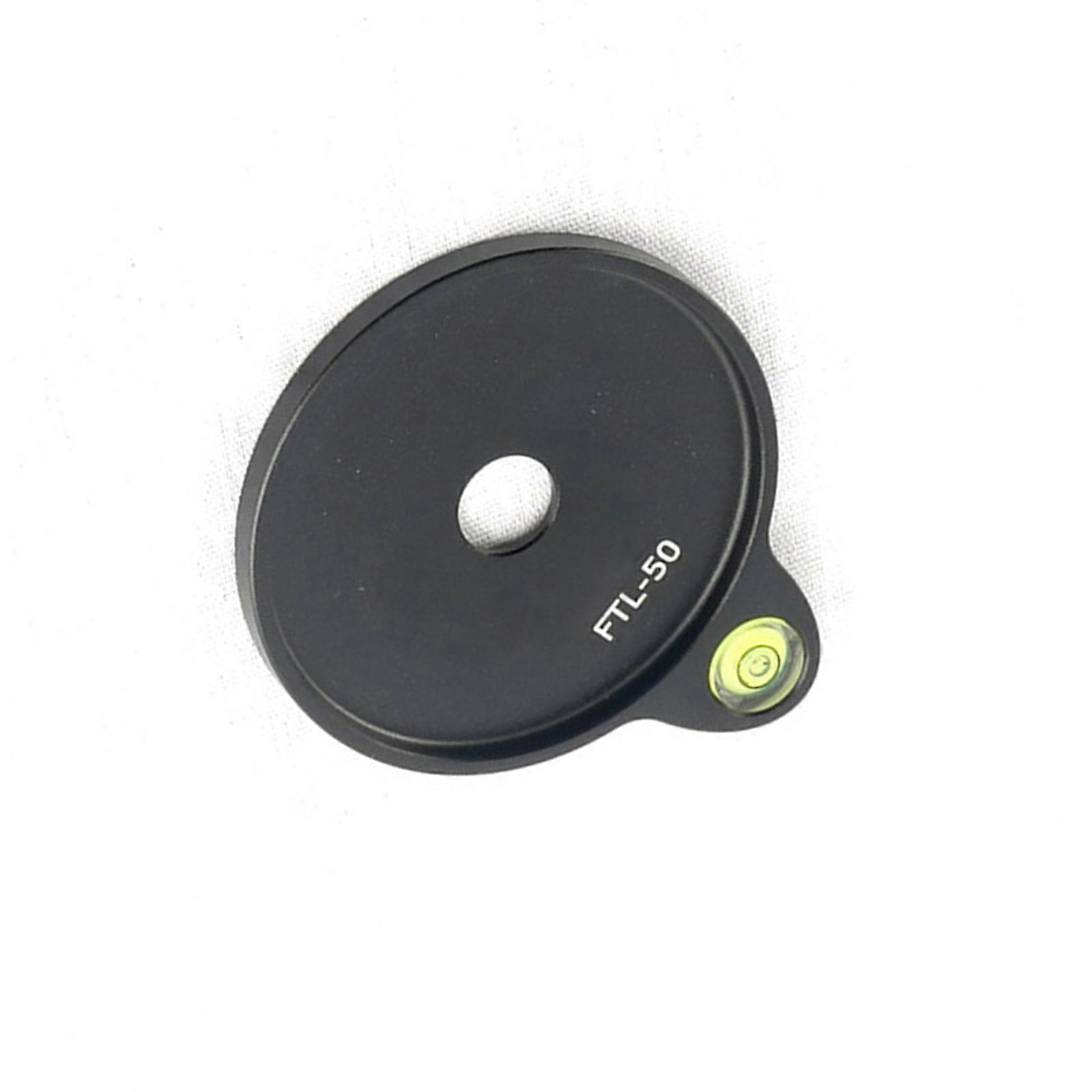 Aluminum Tripod Mount Adapter with 50mm Inner Diameter Tripod Bubble Leveling Attachment Plate for Camera Stability Multicolor