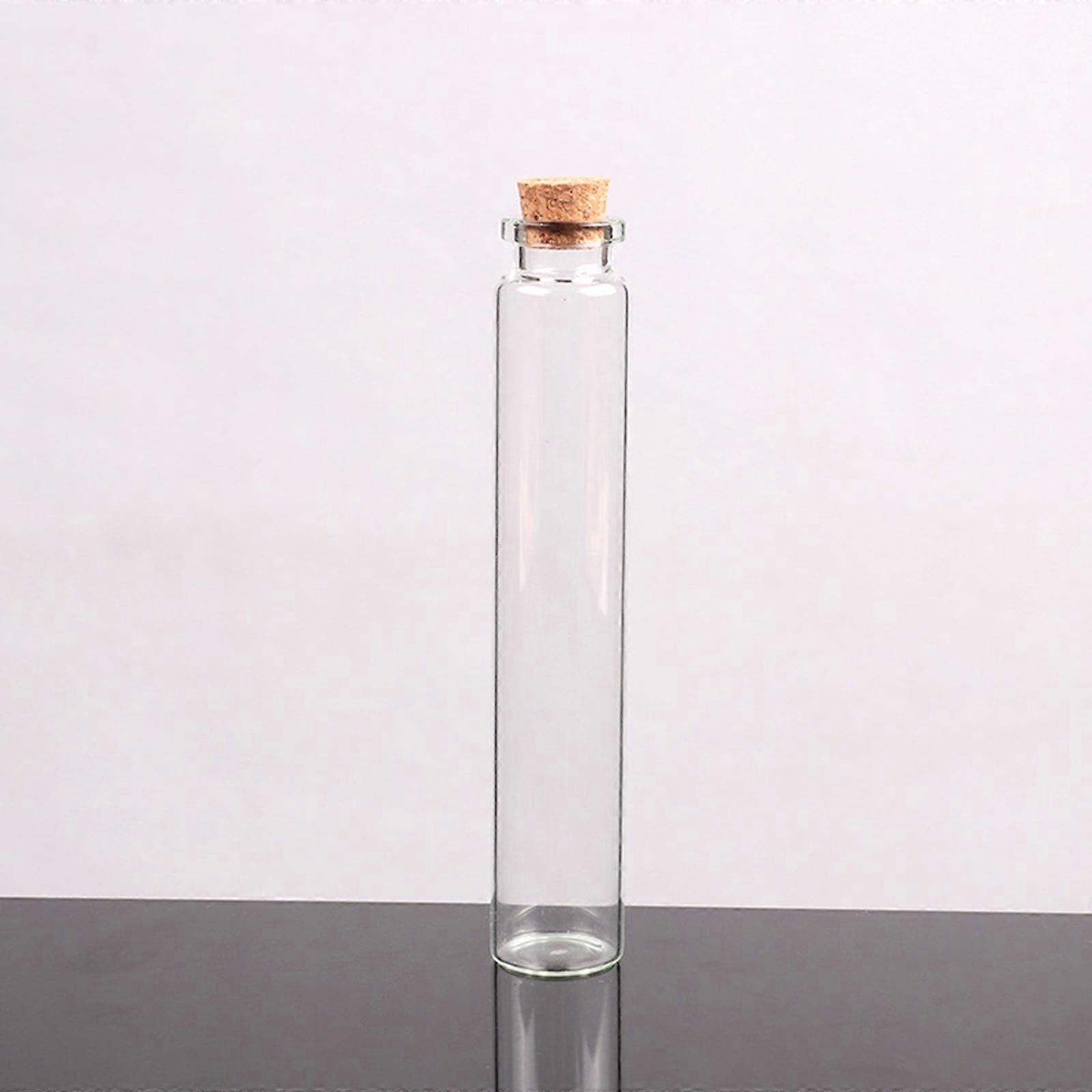 HeroNeo Small Bottles with Cork Stoppers Tiny Vials Small Clear Glass Jars Lids Storage