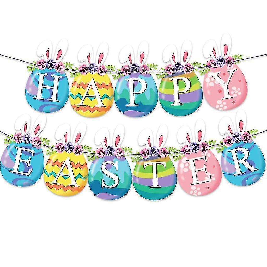 11 Pieces Easter Party Decorations Set Includes Easter Banner Easter Centerpiec