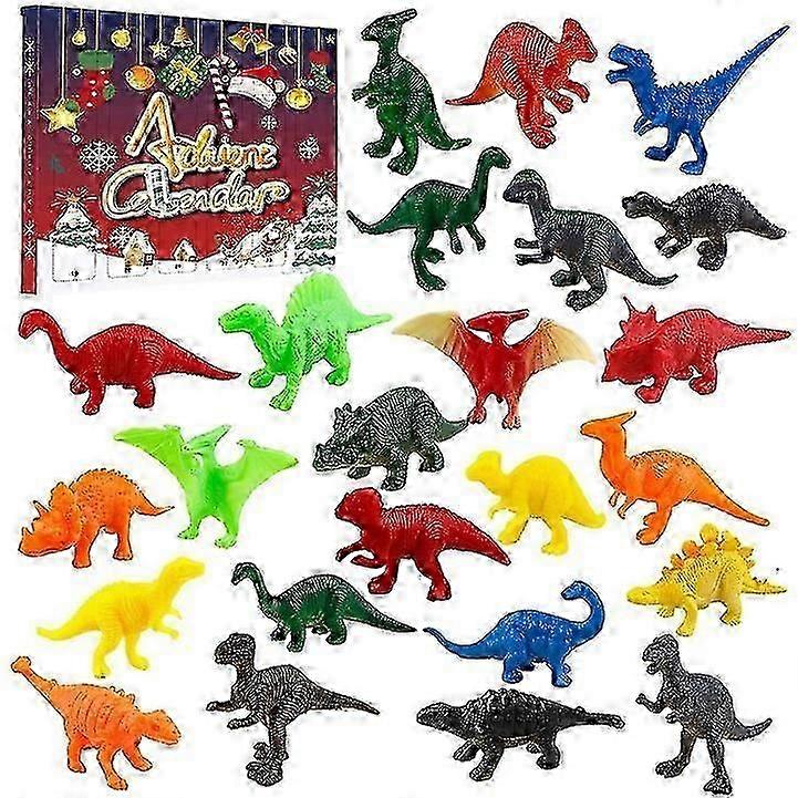 24 Days Christmas Countdown Dinosaur Blind Box Dinosaur Toy Set