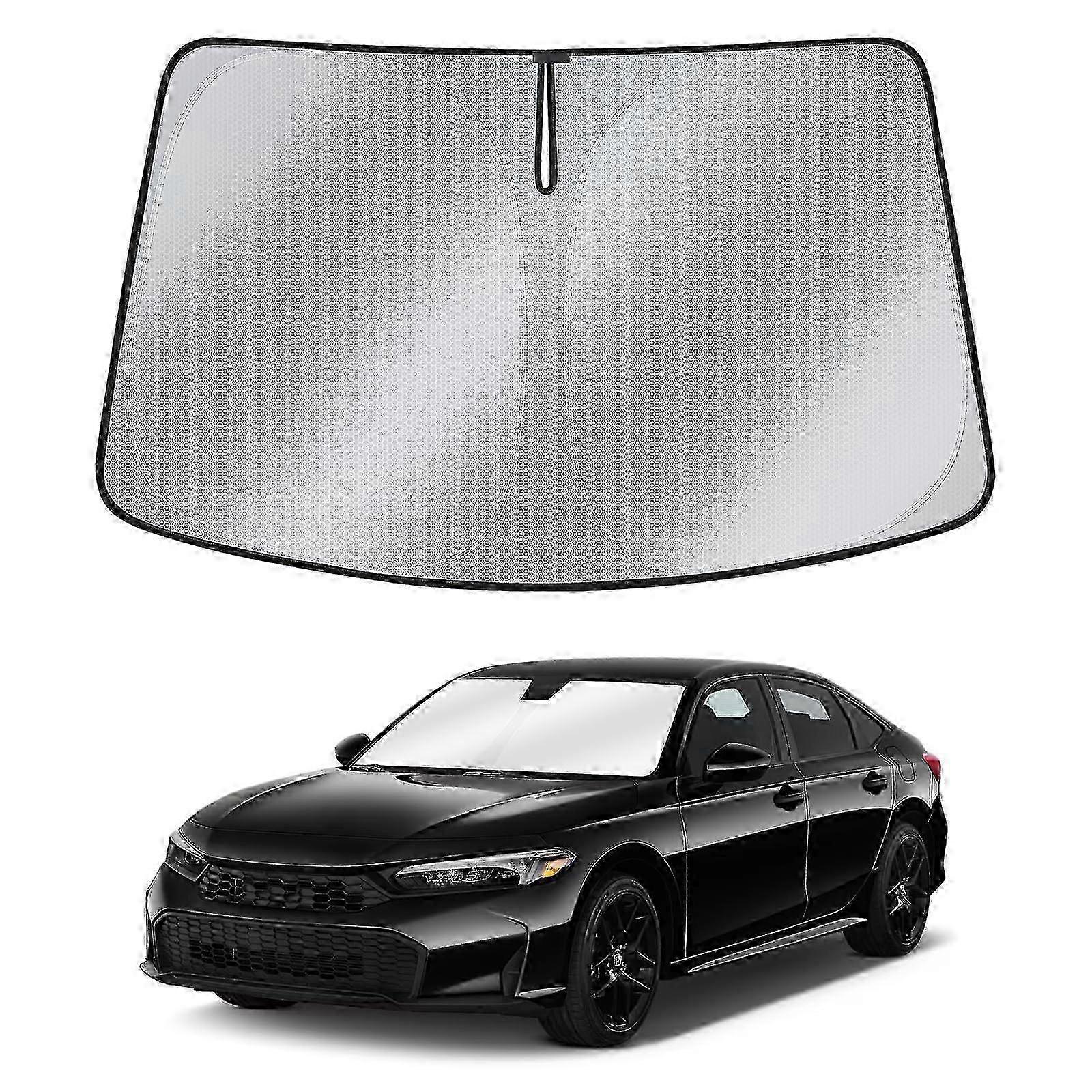 Windshield Sun Shade for Honda Civic — Upgraded Nano Materials Front Window Shade