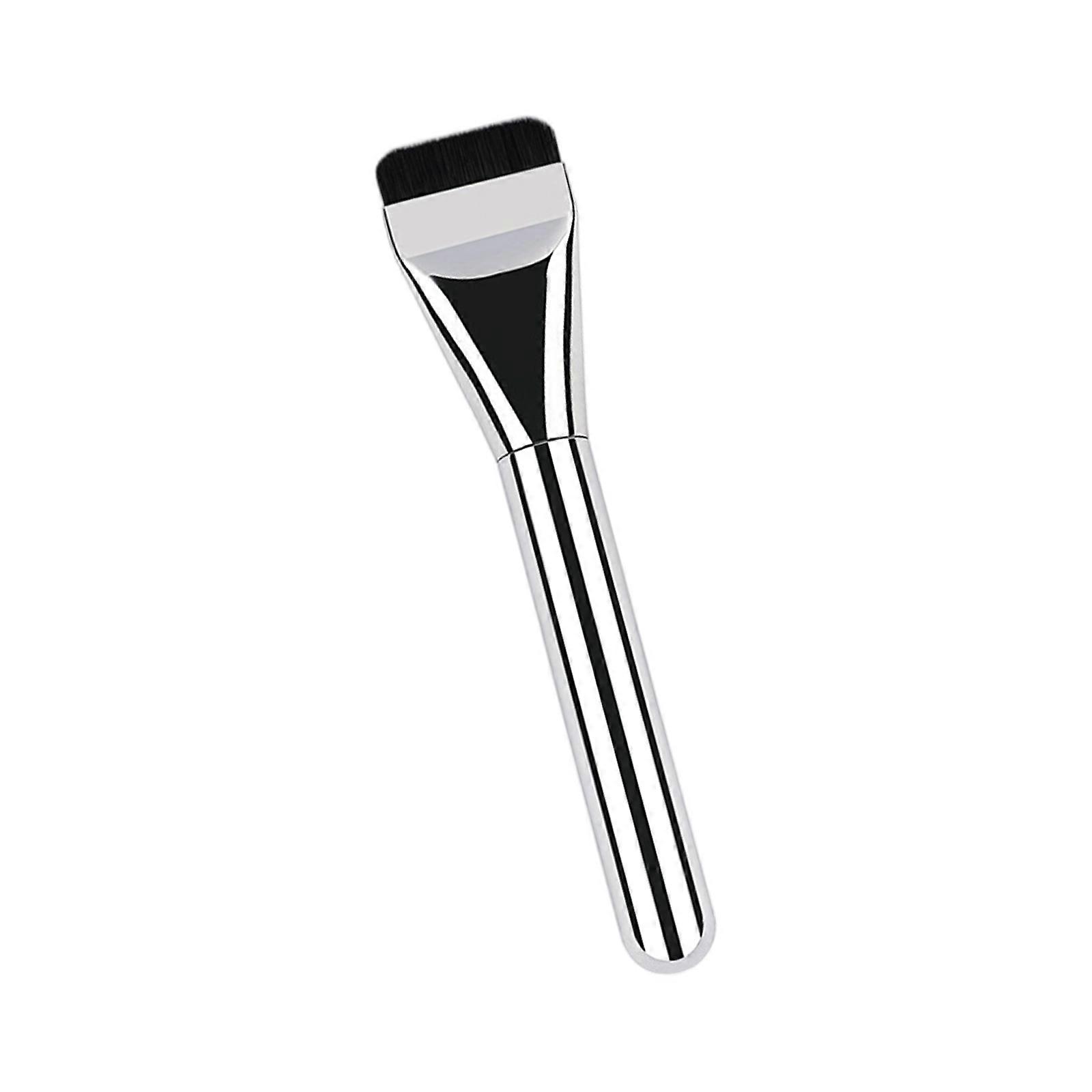 1PC Flat Face Mask Makeup Brush Easy to Clean Synthetic Bristles Ergonomic Handle For Smooth Even Coverage Multicolor