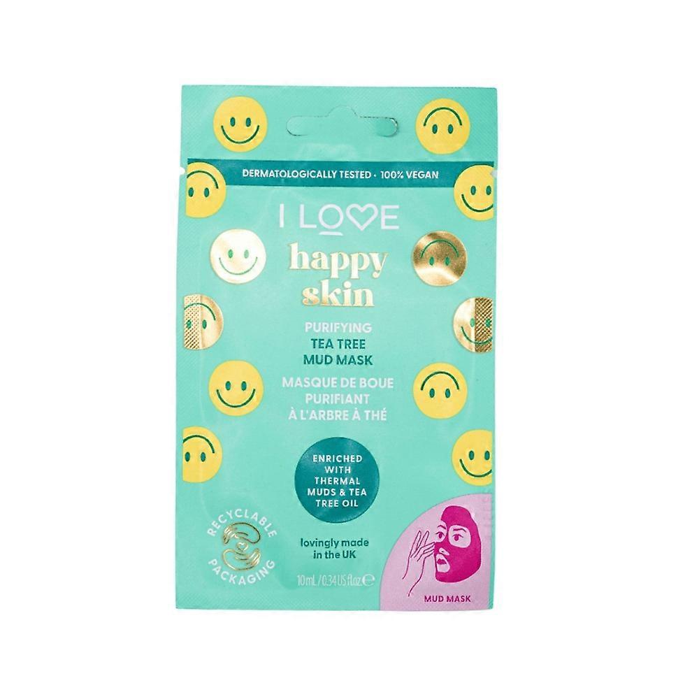 Masque en tissu purifiant pour le visage I Love, Happy Skin, 10 ml