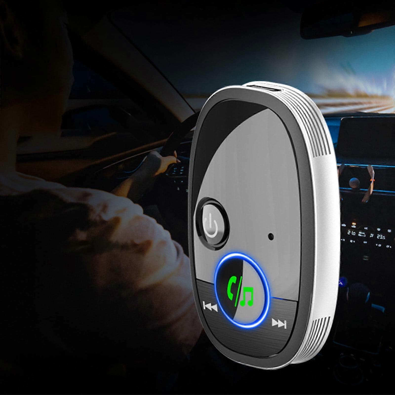 Capino Bluetooth Adapter for Car, Transmitter Receiver for Hands-Free Call, Noise Cancelling AUX BT 5.0 for Home Stereo/Wired Headphones/Easy Connect