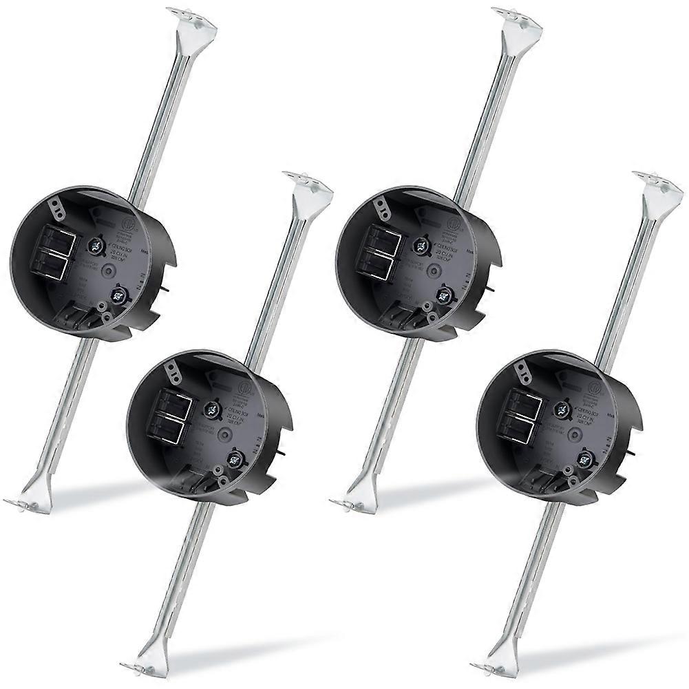 4Pcs Ceiling Fan Brace,Adjustable 14-24.5Inch Electrical Box with Support Bars,for Ceiling Fan & Light Fixture Installs