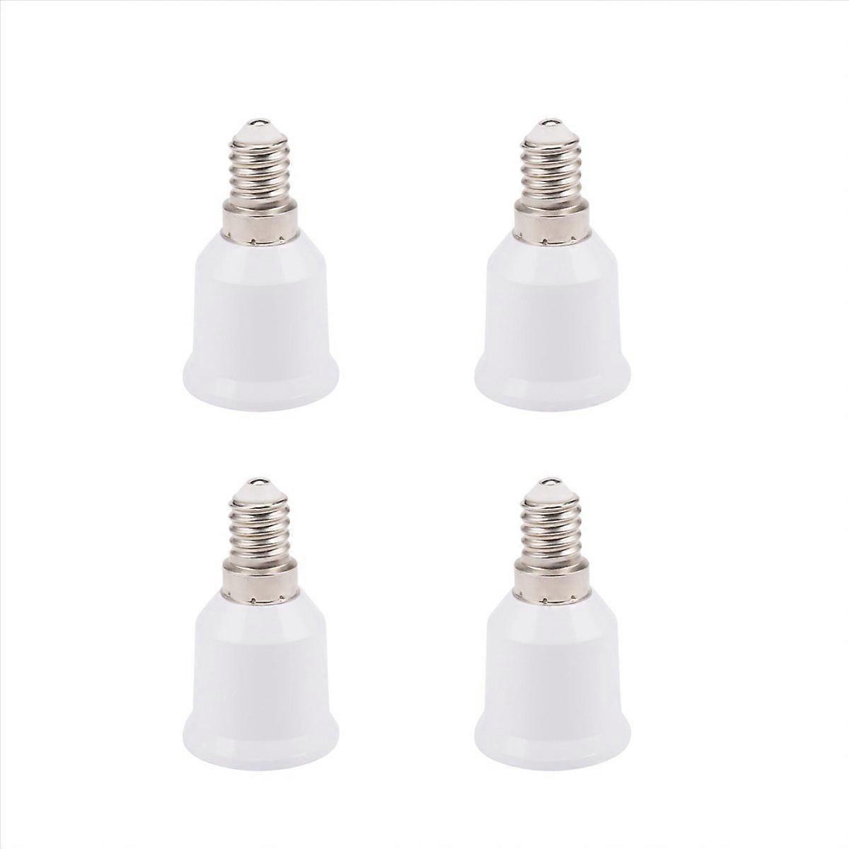 4X E14 to E26 E27 Adapter Socket E14 to Medium Socket E26 E27 Converter Bulb Base Adapter Converter